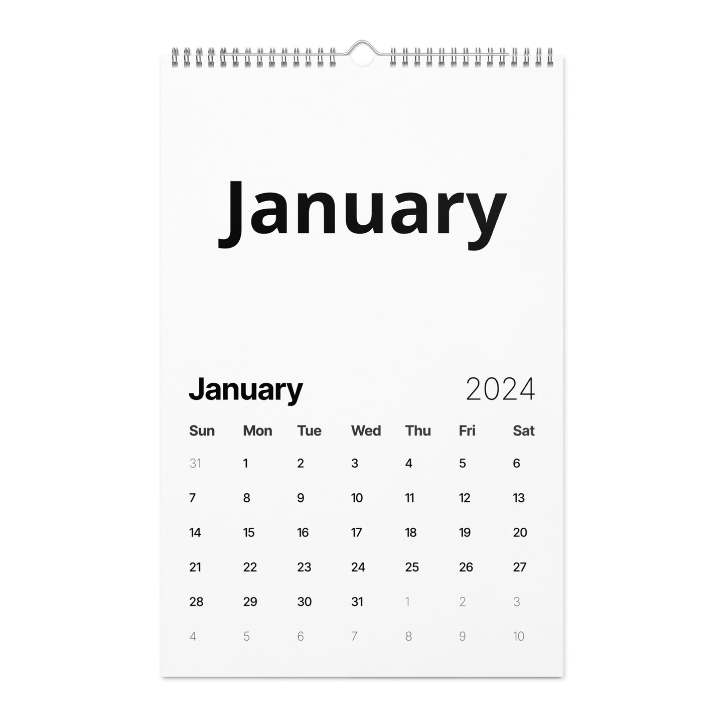 Wall calendar (2024)