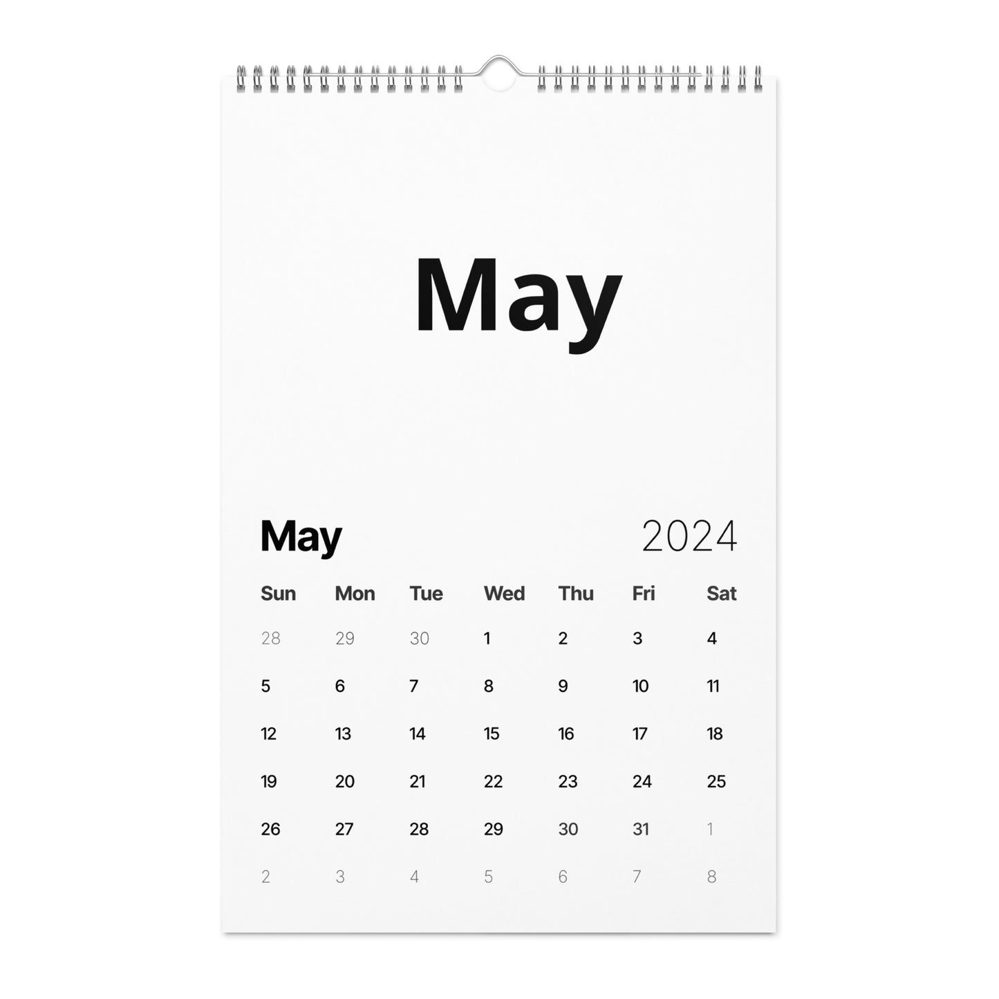 Wall calendar (2024)