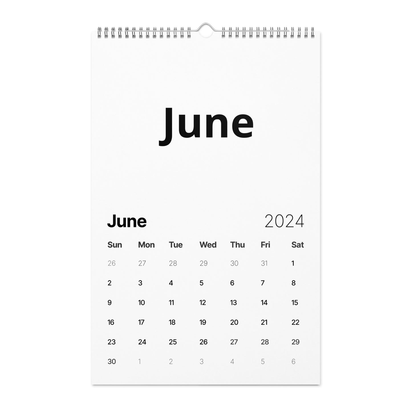 Wall calendar (2024)