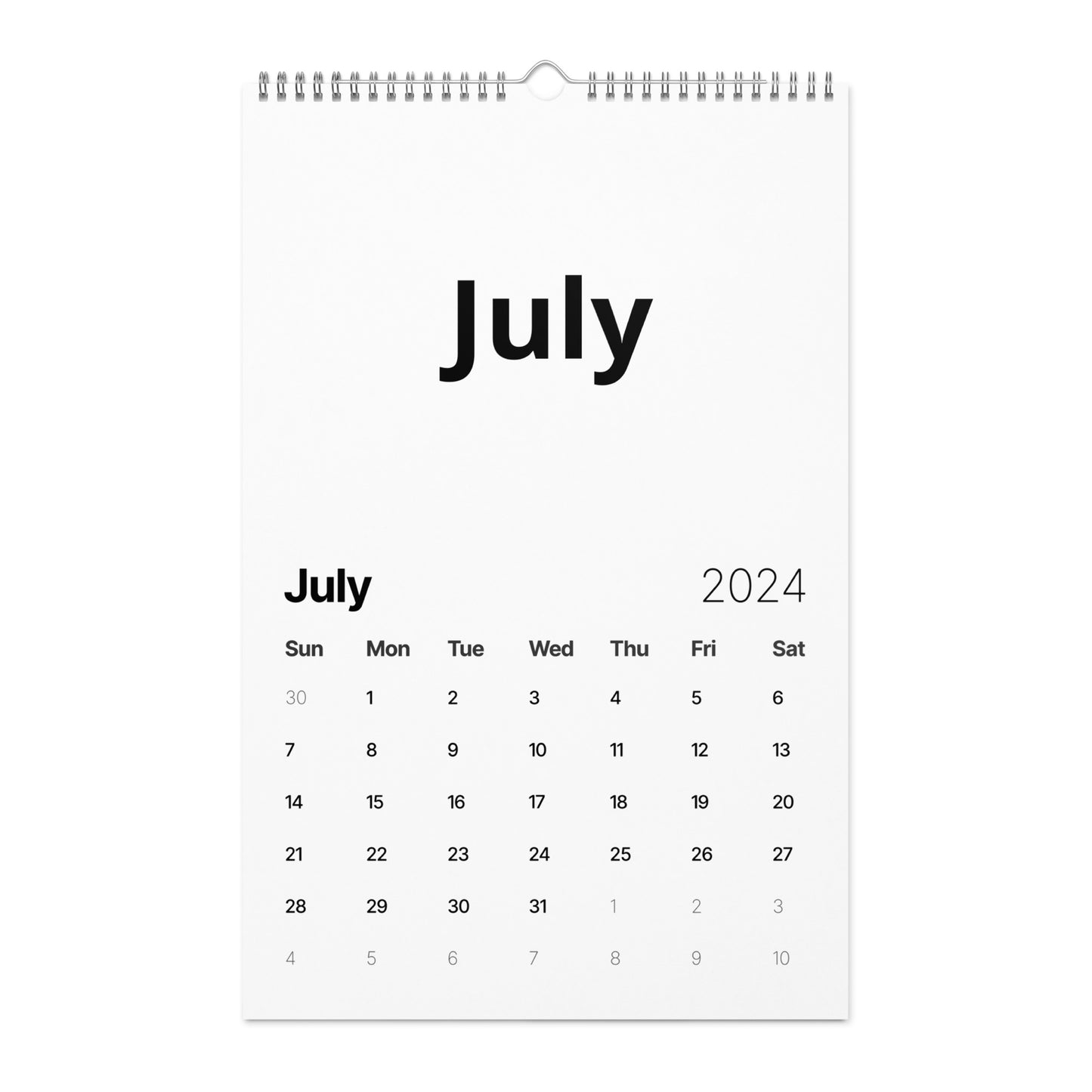 Wall calendar (2024)