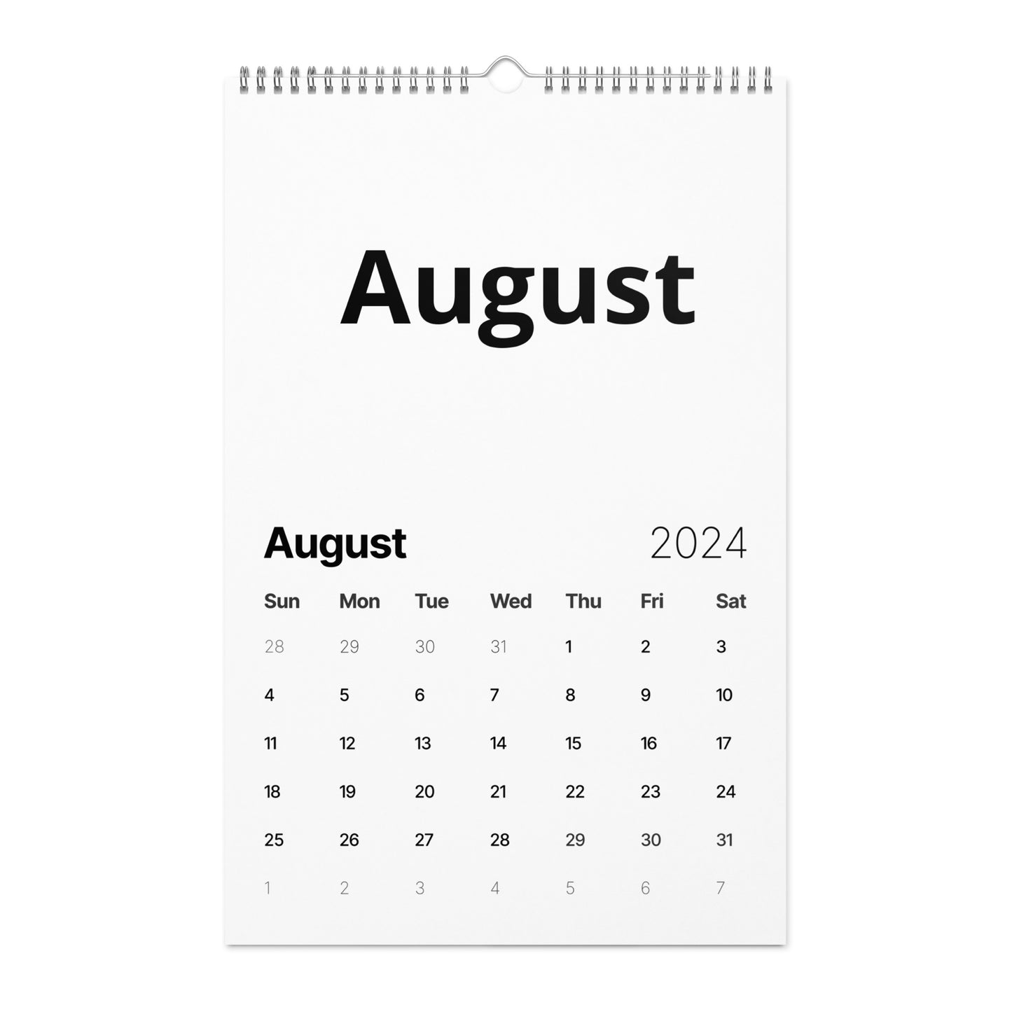 Wall calendar (2024)