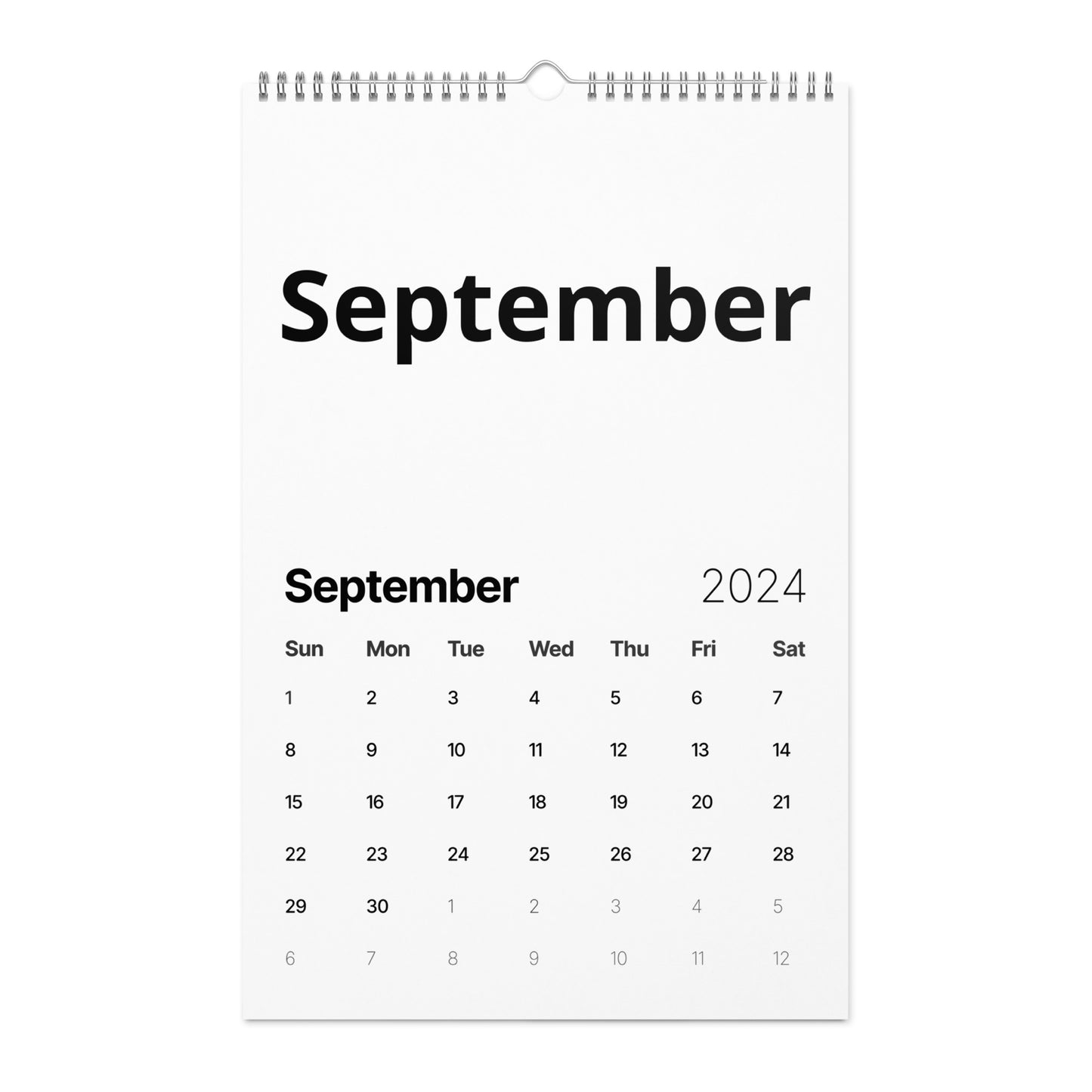 Wall calendar (2024)