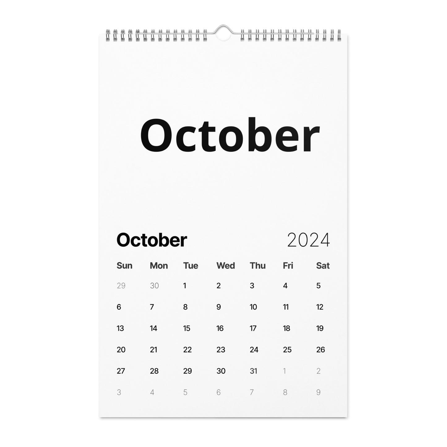 Wall calendar (2024)