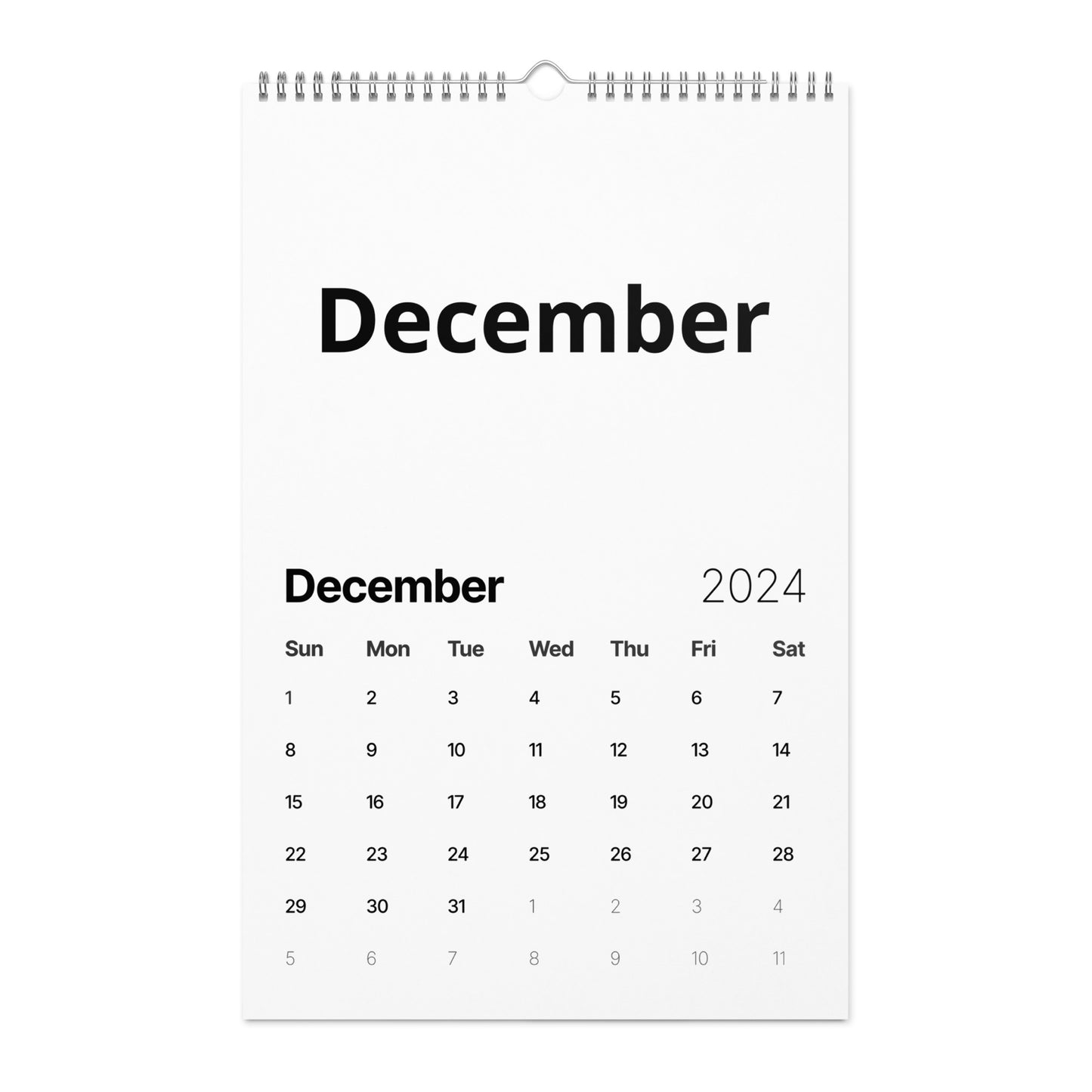 Wall calendar (2024)