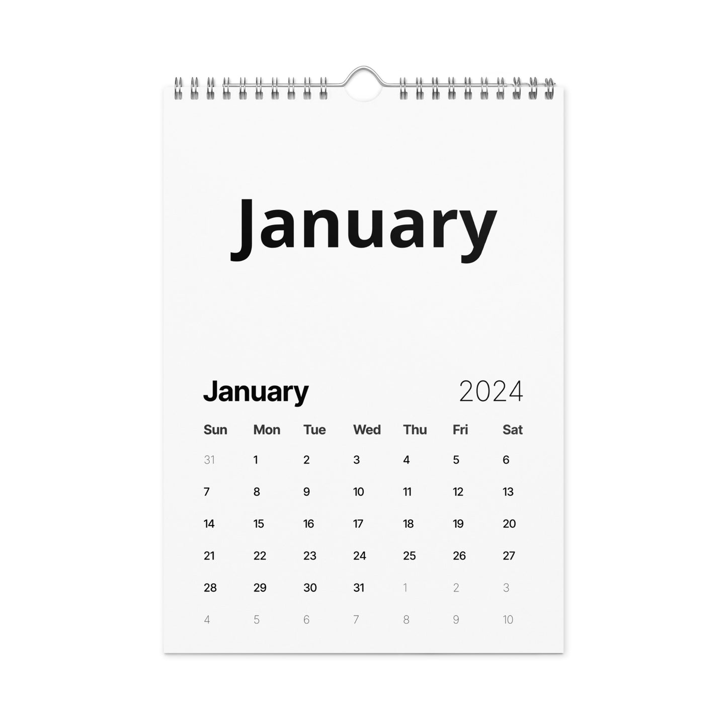 Wall calendar (2024)