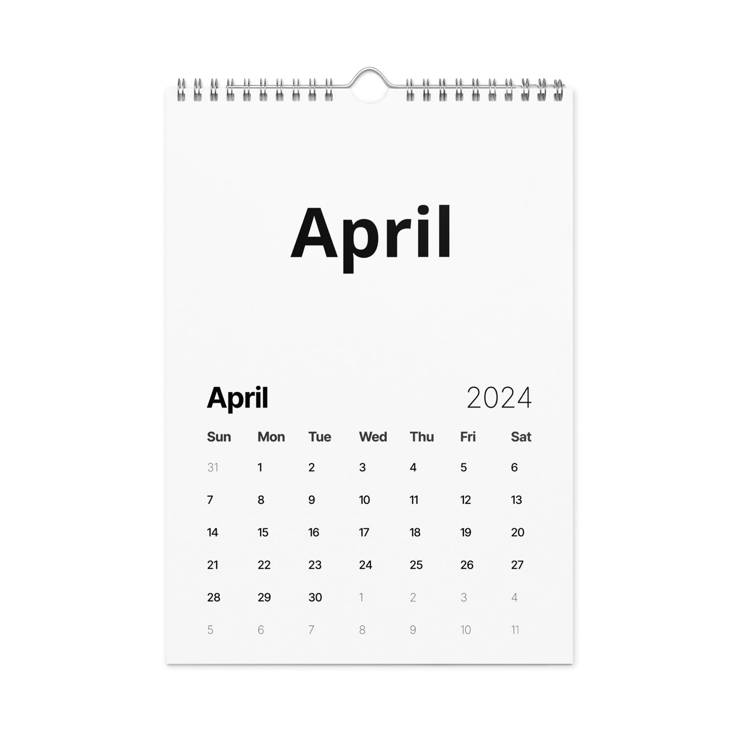 Wall calendar (2024)