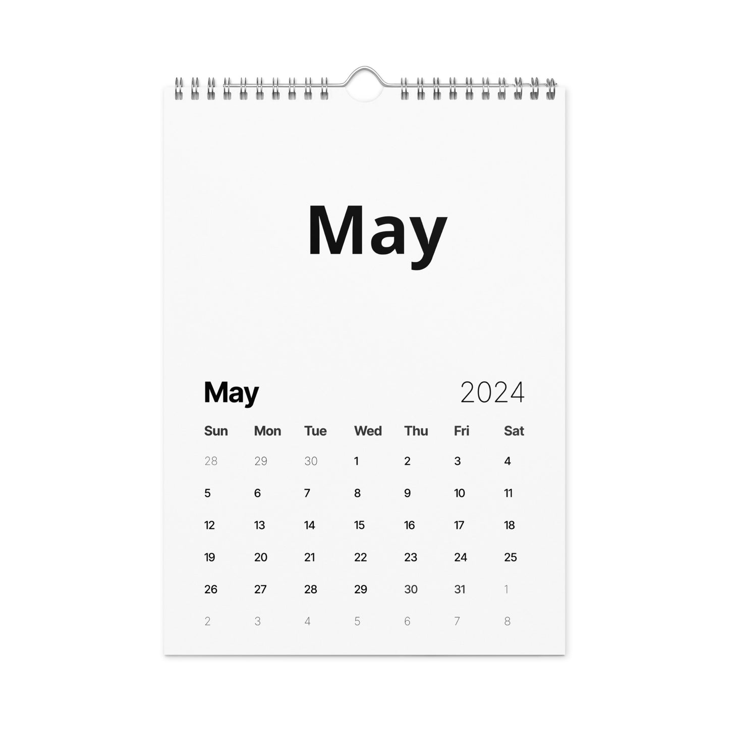 Wall calendar (2024)