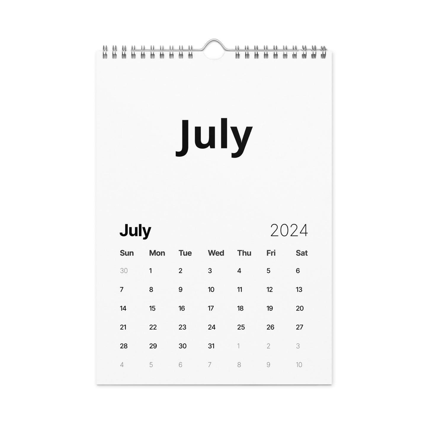 Wall calendar (2024)