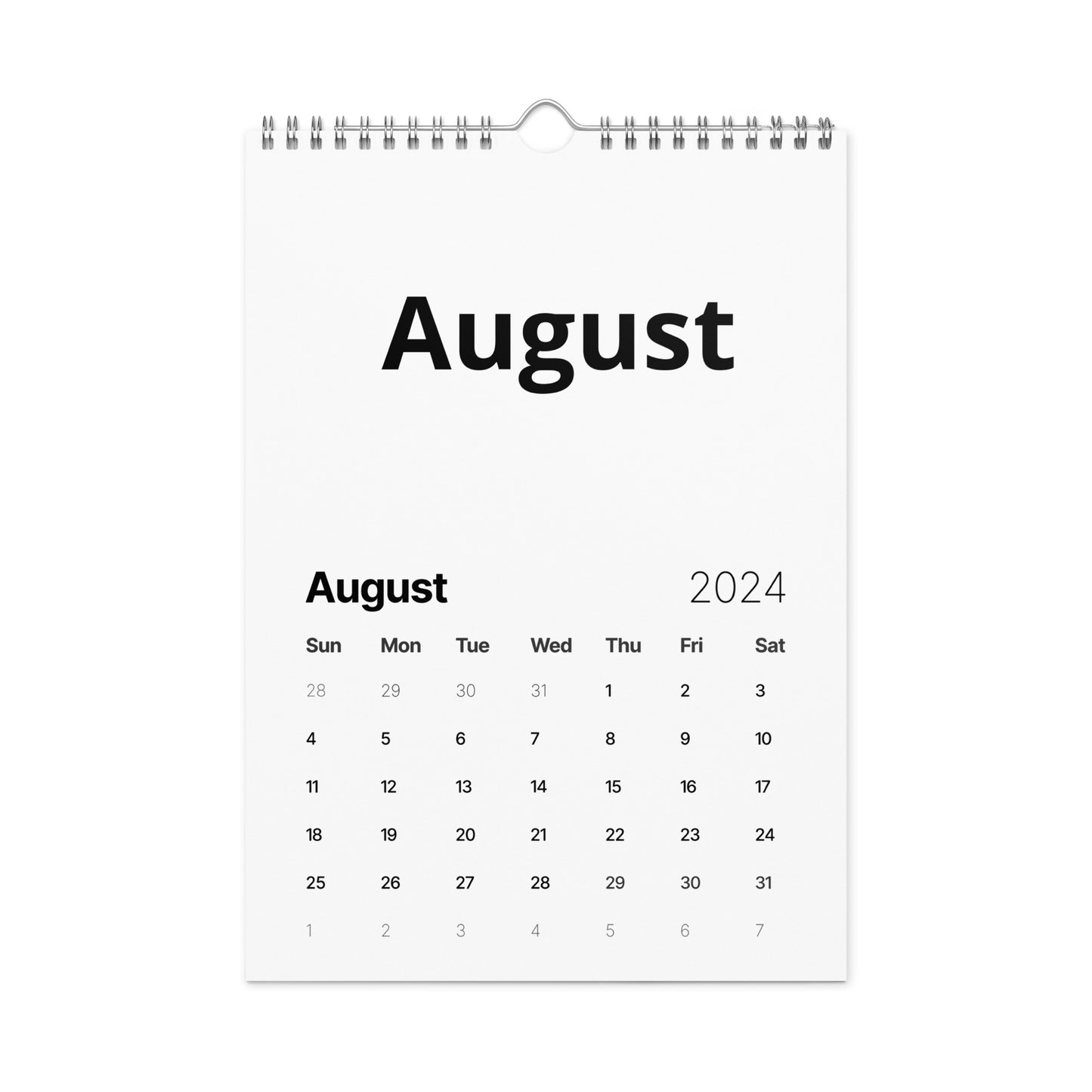 Wall calendar (2024)