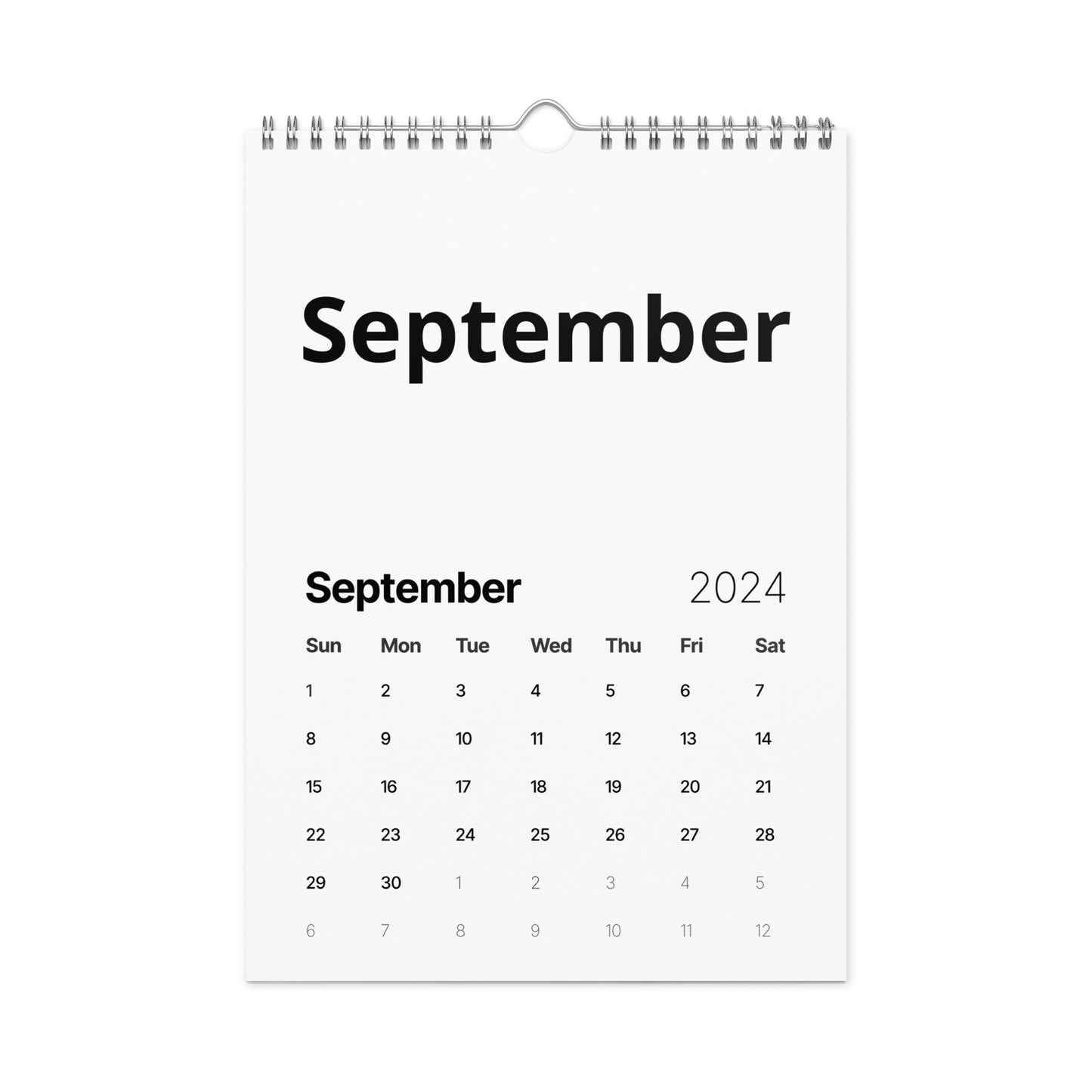 Wall calendar (2024)