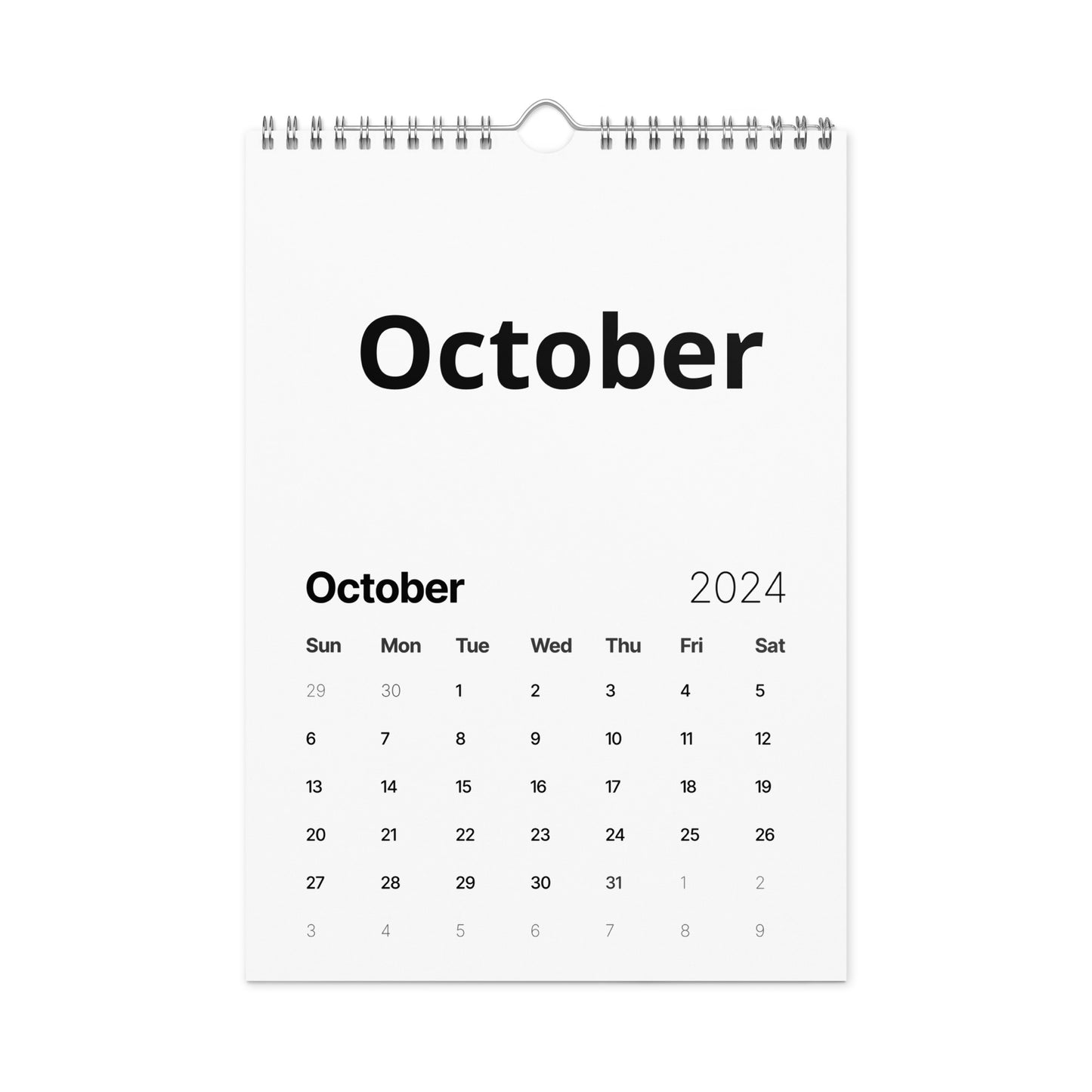 Wall calendar (2024)