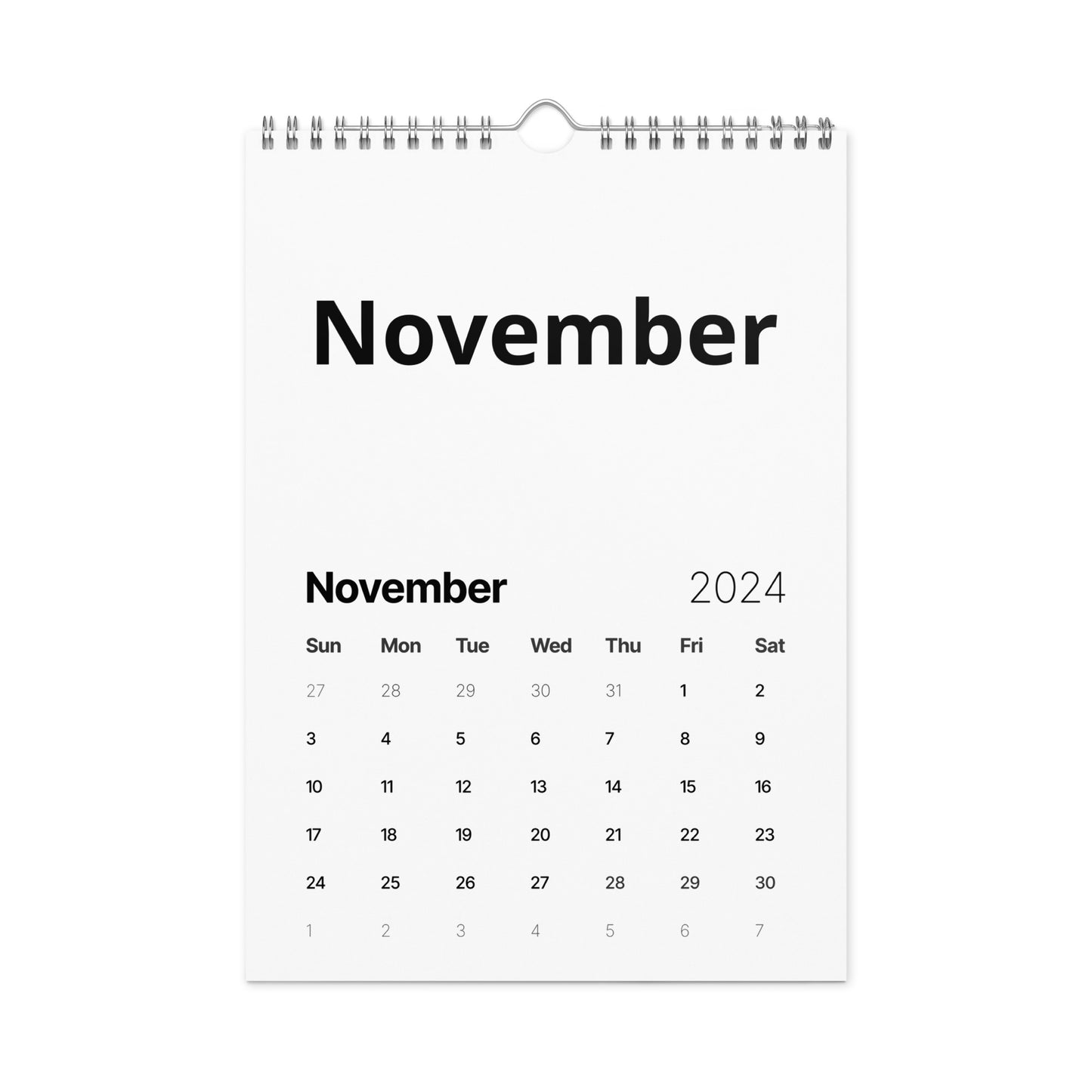 Wall calendar (2024)