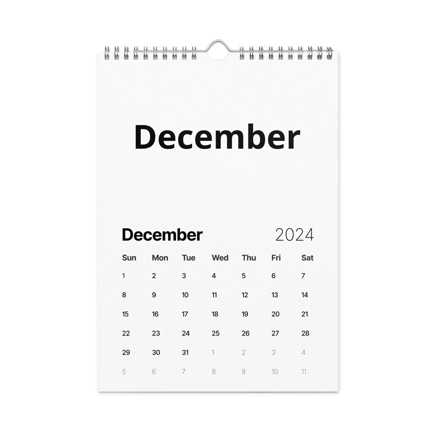 Wall calendar (2024)